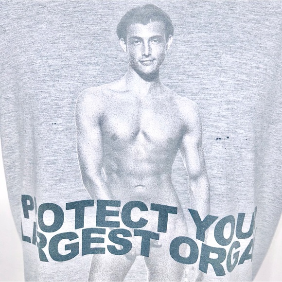 [Marc Jacobs] 'Protect your largest organ' Campaign Tee - BRANDON - Picture 3 of 6